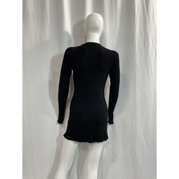 Tularosa 'Variegated' Black Rib Cardi Size S - Picture 3 of 5